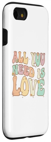 iPhone SE (2020) / 7 / 8 Groovy Hippy Flower All You Need Is Love スマホケース