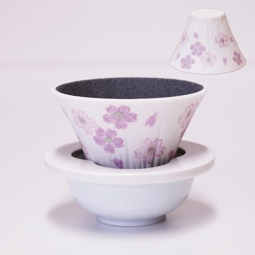 COFIL fuji四季 セラミックフィルター サーバー・受皿付 桜(春)