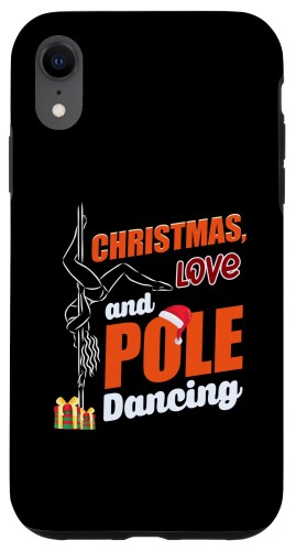 iPhone XR ダンサー ポール ダンス クリスマス ラブ ポール ダンス スマホケース