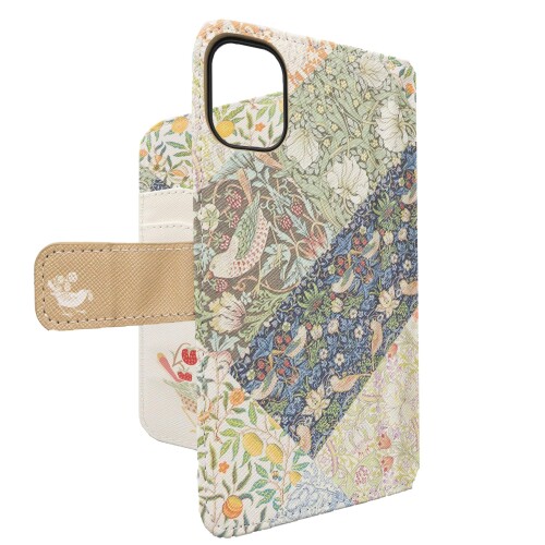 Rakuten - iPhone12 12pro対応 Jubilee ジュビリー 手帳型iPhoneケース PUレザー ウイリアムモリス柄 Patchwork