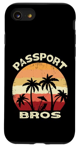 iPhone SE (2020) / 7 / 8 Find Love Abroad モダンデートミームパスポートブラザーズ スマホケース