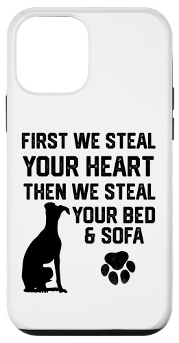 グレイハウンド Steal Your Heart Steal Your Bed and Sofa スマホケース iPhone 12 mini 用
