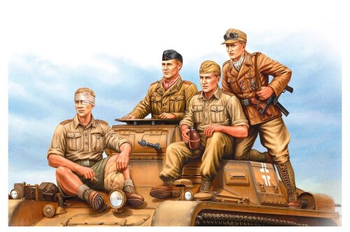 ホビーボス 1/35 ファイティングヴィークルシリーズ ドイツ軍 アフリカ軍団戦車兵セット プラモデル 84409
