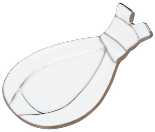 24to3 西富陶磁器 有田焼 皿 田清窯 袋結び 箸置き はしおき 銀 クリスマス 迎春 お正月 食器 日本製