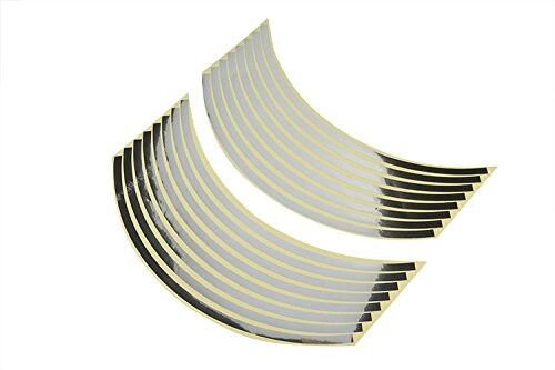 バイクパーツセンター(Bike Parts Center) リムステッカー 17インチ用 シルバー 901826