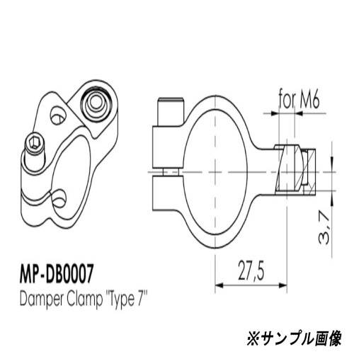 HYPERPRO (ハイパープロ) バイク ボディークランプ 24.6mm TYPE-10 ゴールド 22169246