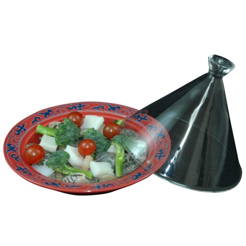 山下工芸(Yamashita kogei) タジン鍋 赤風車 [ファイ]20×H14.5cm 日本製 夢 タジン鍋 丸 453329