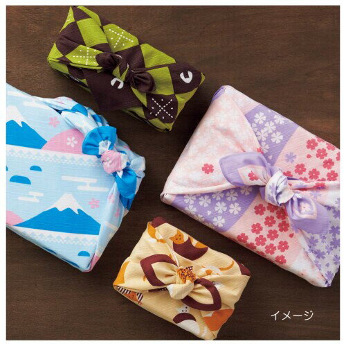 Miyamoto-Towel 宮本 日本製 風呂敷 おかみさんの小風呂敷 50×50cm 小桜市松 30041
