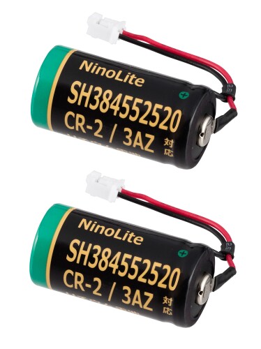NinoLite(NinoLite) CR17335E-N-CN3 CR-2/3AZC32P CR17335 WK210 CR17335G-CN9 CR17335E-N-CN3 SH384552520 対応リチウム電池 2個セット 1600mAh大容量 住宅火災警報器交換用電池 FSLJ017/FSKJ224シリーズ 等対応バ