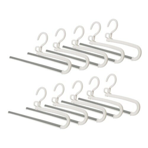 シンコハンガー(Shinkohanger) スラックスハンガー 衣類ハンガー すべり止め加工 滑り止めのストップバー 縦に連結 おしゃれ スラック..