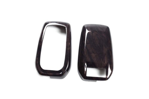 SecondStage スマートキーカバー キーケース トヨタ RAV4-PHV 新型ハリアー アルファード30系 ヴェルファイア30系(ウェルカムパワースライドドア搭載車専用) 他 Type15 黒木目II T399KW2