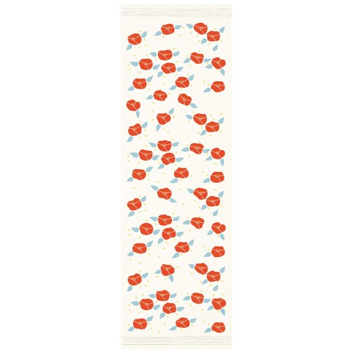 コンテックス フェイスタオル 布ごよみ 紅椿 アイボリー 約33×100cm 48131-012