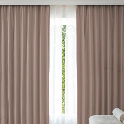 ATOKAZO カーテン 4枚セット 程よい遮光性 すぐ使える カーテンセット おしゃれ 無地 UVカット 遮像 プライバシー保護 自然光を取り入れる 透け感 遮熱 防寒 節電効果 省エネ 洗える 寝室