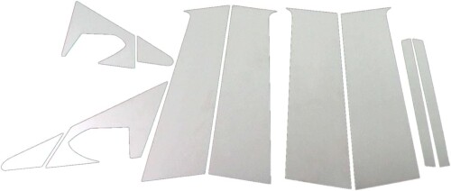 BRIGHTZ ギャランフォルティススポーツバック CX 超鏡面ステンレスメッキピラーパネル バイザー無用 10PC CX3A CX4A CX6A CX3 CX4 CX6 3 4 6 ギャラン フォルティス スポーツバック ギヤラン フオル
