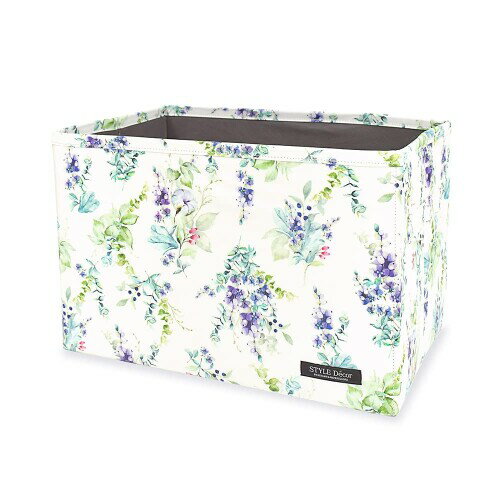 ファブリックボックス Mサイズ (25cm×38cm×25cm) ボタニカルブーケ リーフ ボタニカル ナチュラル おし..