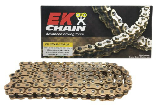 EK(イーケー) NXリングシールチェーン 520LM-X ゴールド 118L