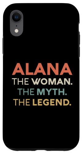 iPhone XR Alana The Woman The Myth Legend 名前 カスタマイズ可 レディース スマホケース