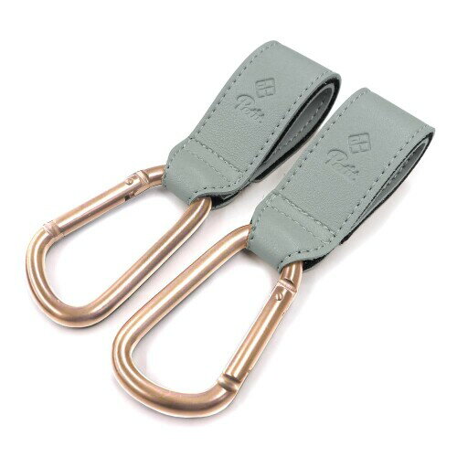 e.x.p.Petit PP カラビナフック RG-合皮スモーキーブルー ベビーカー フック 大きめ 荷物フック 耐荷重..