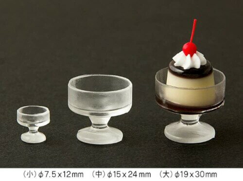 亀島商店 クレイジュエリー型抜き レトロサンデーグラス 立体型 ホビー用ツール 1166