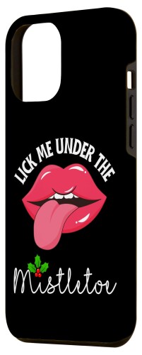 iPhone 15 Plus Lick me under the mistletoe Naughty Ugly クリスマスセーター スマホケース