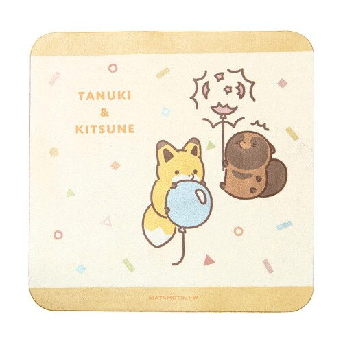 (グランサンク) クリーナークロス スマホ 液晶 手入れ タヌキとキツネ モバイルクリーナー iPad 眼鏡拭き 液晶クリーナー スマートフォン タブレット