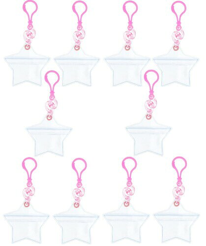 KIYOHARA imaDOKI ジップバッグケース スター型 10個 横80mm×縦75mm ピンク IMA-0410S