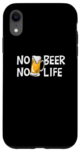 iPhone XR ノービアノーライフ ビール好き ノービールノーライフ 酒飲み 酒好き　ビアガーデン ビール スマホケース