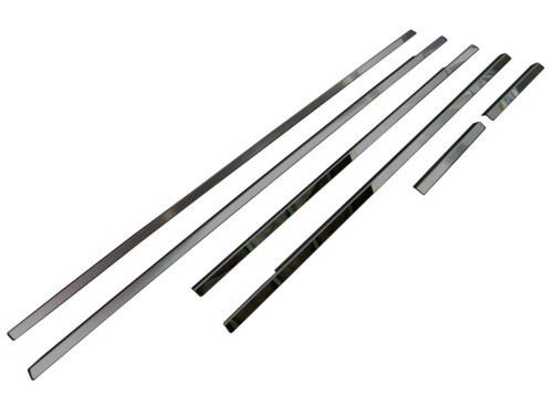 BRIGHTZ ワゴンRスティングレー MH23系 超鏡面ブラックメッキステンレスウィンドウモール 6PC 4930