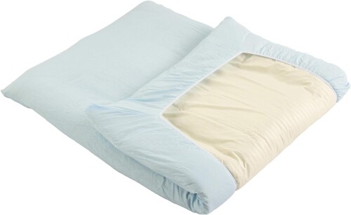 Futon Covers - EiYU シーツ シングル 綿100% ワンタッチタイプ 布団用 フラットシーツ ブルー