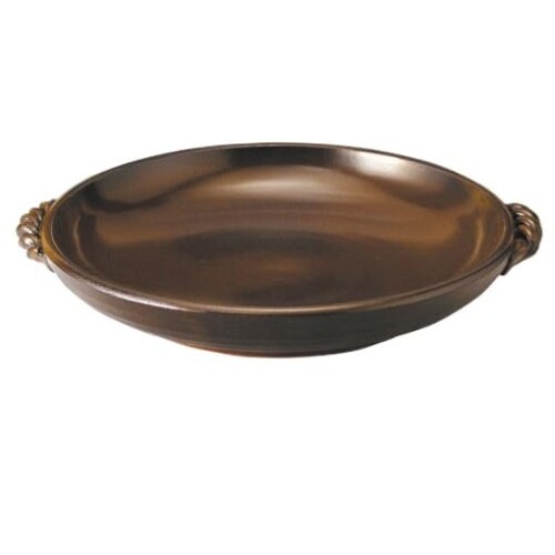 Frying Pans （Aluminum） - マルヨシ陶器 灰釉 8号 耐熱陶板 M4322