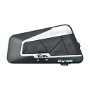 シエル(CIEL) シティメイト スパーリングホワイト バイク用Bluetoothインカム 2人同時通話可能 音楽 ナビ 電話応対 ラージ粘着マウント同梱 CL-T10-WH