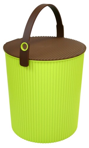 八幡化成 フタ付きバケツ オムニウッティ グリーン LL 20L sceltevie omnioutil ヴィヴィッド 224976 日本製(3.0)