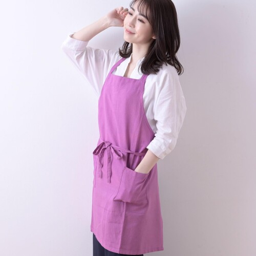 レップ(Rep) エプロン 北欧 ポケット2個付き カフェエプロン 大人用 着丈73cm (アビチュアル ソル) ピンク PK 547694-MAIL プレゼント