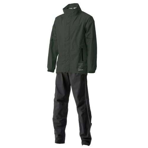 山城(yamashiro) Motor Samurai(モーターサムライ) バイク用 レインウェア ライダースストレッチ レインスーツ グレー 4Lサイズ MSR02