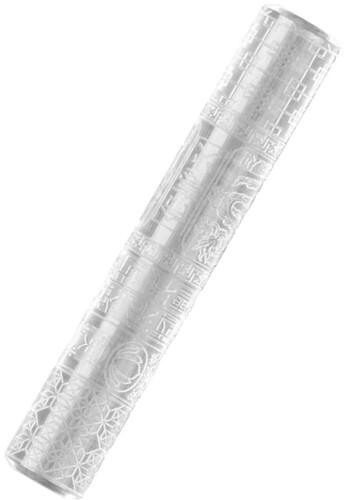 グリーンスタッフワールド ローリングピン 中国簡体字と中華風紋様 長さ145mm 直径25mm ホビー用工具 GSW-2167