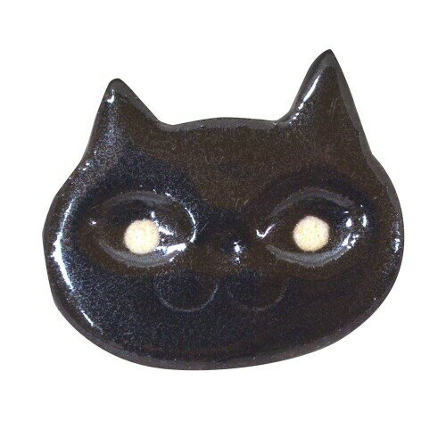 美濃焼 にっこり猫 箸置き クロ K14021