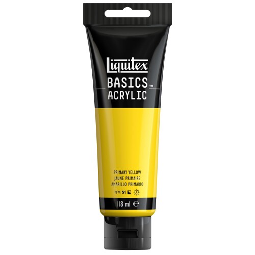 リキテックス(Liquitex) アクリル絵具 リキテックス ベーシックス B-410 プライマリーイエロー 118ml 16005410