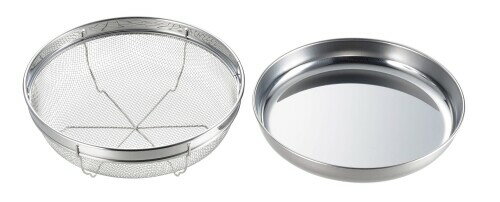 新ヨシカワ 日本製 食道楽 盆ザル&トレーセット 19cm ギフトラッピング仕様