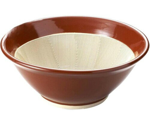 ヤマキイカイ(Yamakiikai) すり鉢 茶 径46cm スリ鉢 15号 J9