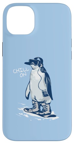 面白いペンギンのスノーボード 音楽を聴いて冷やす スマホケース iPh...(2.0)