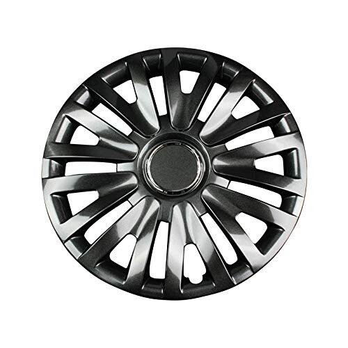 GET-PRO ホイールカバー 15インチ 1台分4枚セット (ダークガンメタ) マツダ デミオ ホイールキャップ L063DG15-028