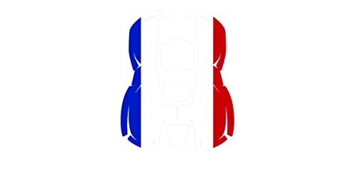 ハスクバーナ・ゼノア ロボット芝刈機デカールキット FR-FLAG フランス国旗 Automower 305 着せ替えシール 599295401