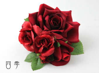 ウェディングブーケ*5557*赤*レッド*ラウンド*薔薇♪*結婚式*