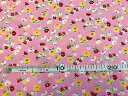 パッチワーク 生地 USAコットン ピンク 花柄：数量1＝10cm