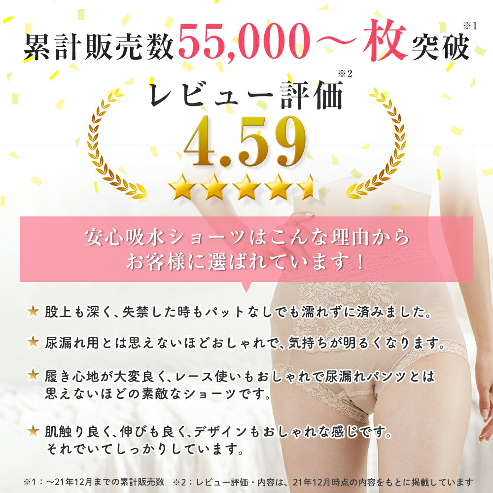 ＼累計55,000枚突破!/ 失禁ショーツ 女...の紹介画像3