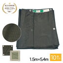 【5%OFF!28h限定クーポン&P2☆お買い物マラソン♪7/19 20:00~7/26 01:59】 防炎メッシュシート 1.5×5.4m 10枚入 2類メッシュシート 解体 足場 塗装 日除け シェード 安全ネット 遮光 遮熱 目隠し 防虫 落下防止 転落防止 ドッグラン アニマルネット 日除けネット