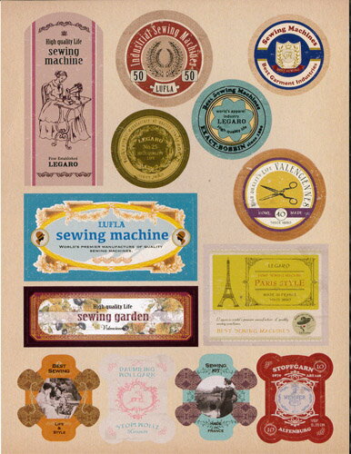 シール ヴィンテージスタンプ ボビン1573