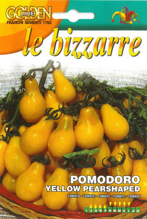 【イタリアの野菜の種】　FRANCHI社　イタリアントマト　洋ナシ型　’Yellow Pear Shaped’【固定種/支柱・必要】[106/117]