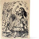 【ウッドスタンプ】不思議の国のアリス ウッドマウント スタンプ ”Alice and Cards