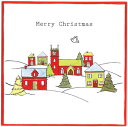 【クリスマスカード】イギリスクリスマスカード封筒つき　★2枚セット　ハウス2柄　c129544の商品画像